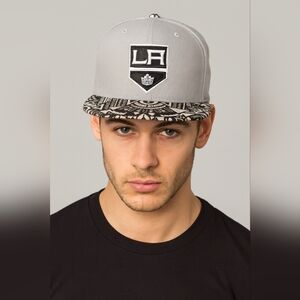 LA Kings NHL American Needle Gray and Black Patterned Hat